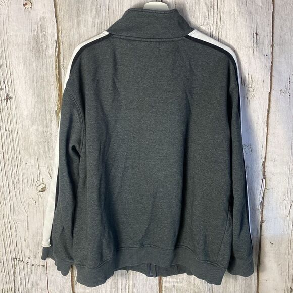 Vintage Bugle Boy Men's Full Zip Sweater Stripped Long Sleeve 90's Size L - Picture 6 of 8